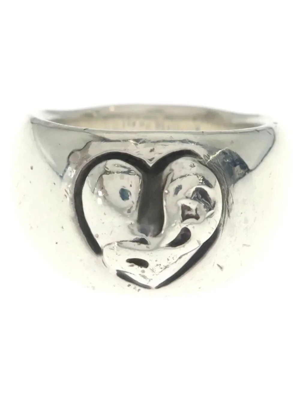 Chrome Heart in Band Ring Silver